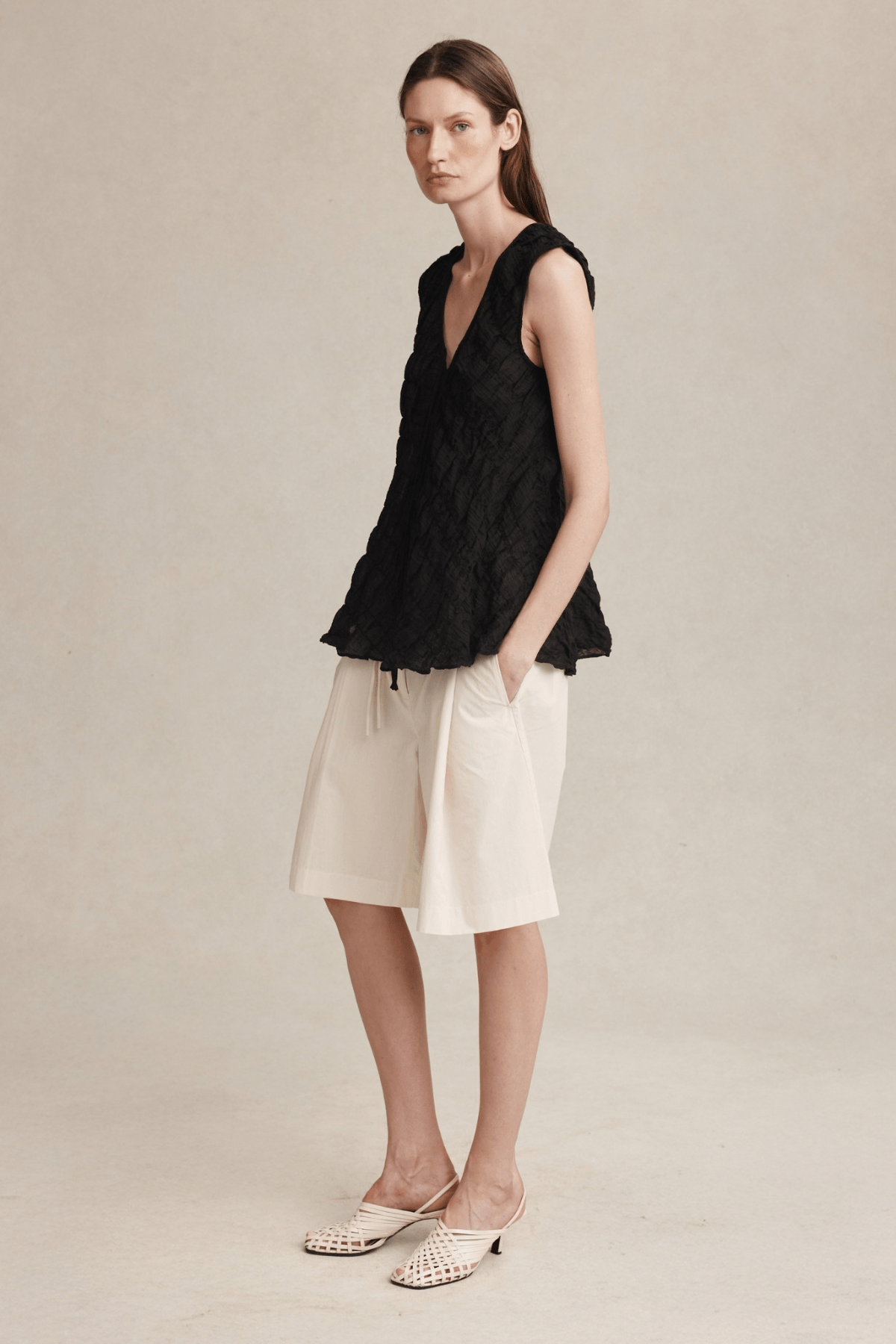 BLANCHE TOP BLACK