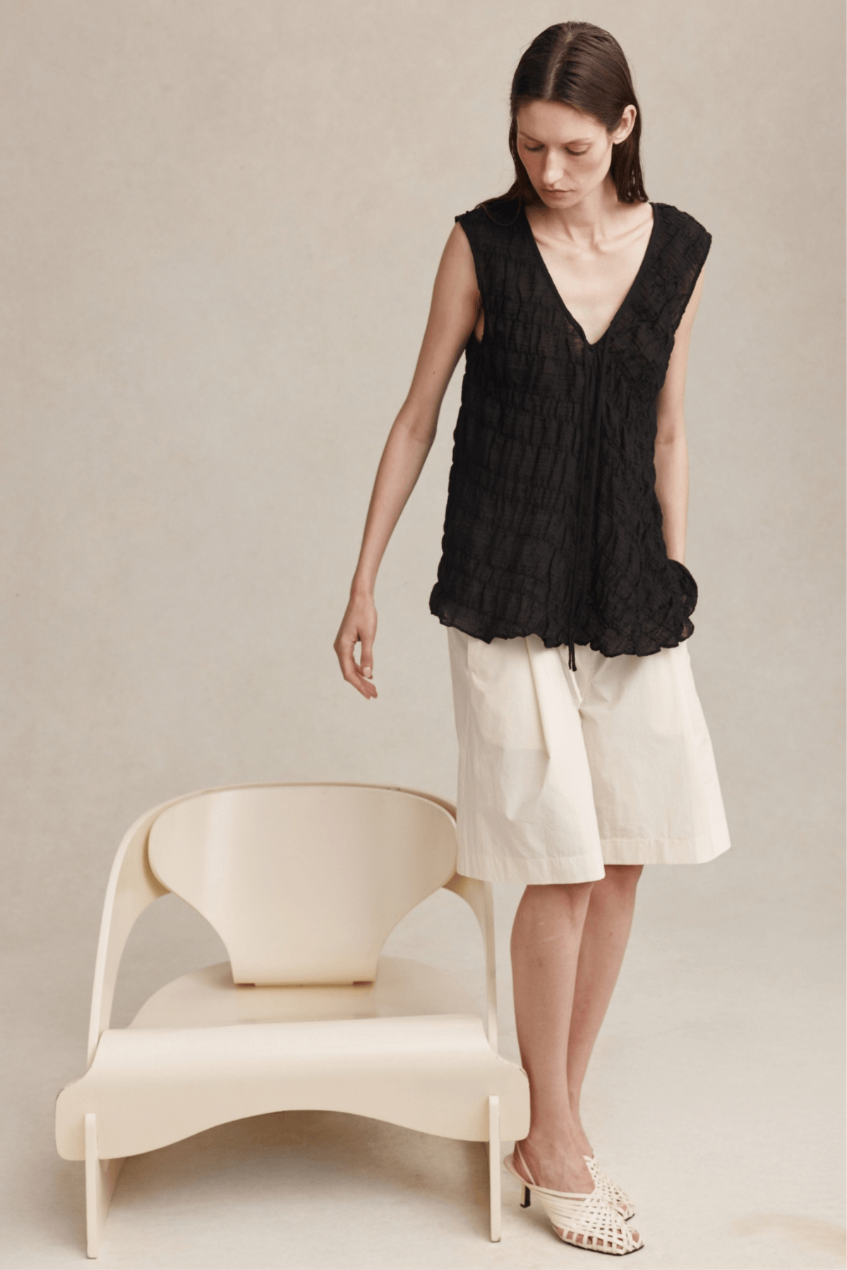 BLANCHE TOP BLACK