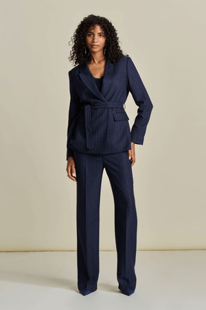 BLAZER STRIPED MIDNIGHT BLUE