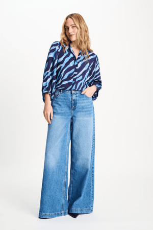 BLOUSE ANIMAL BLUE
