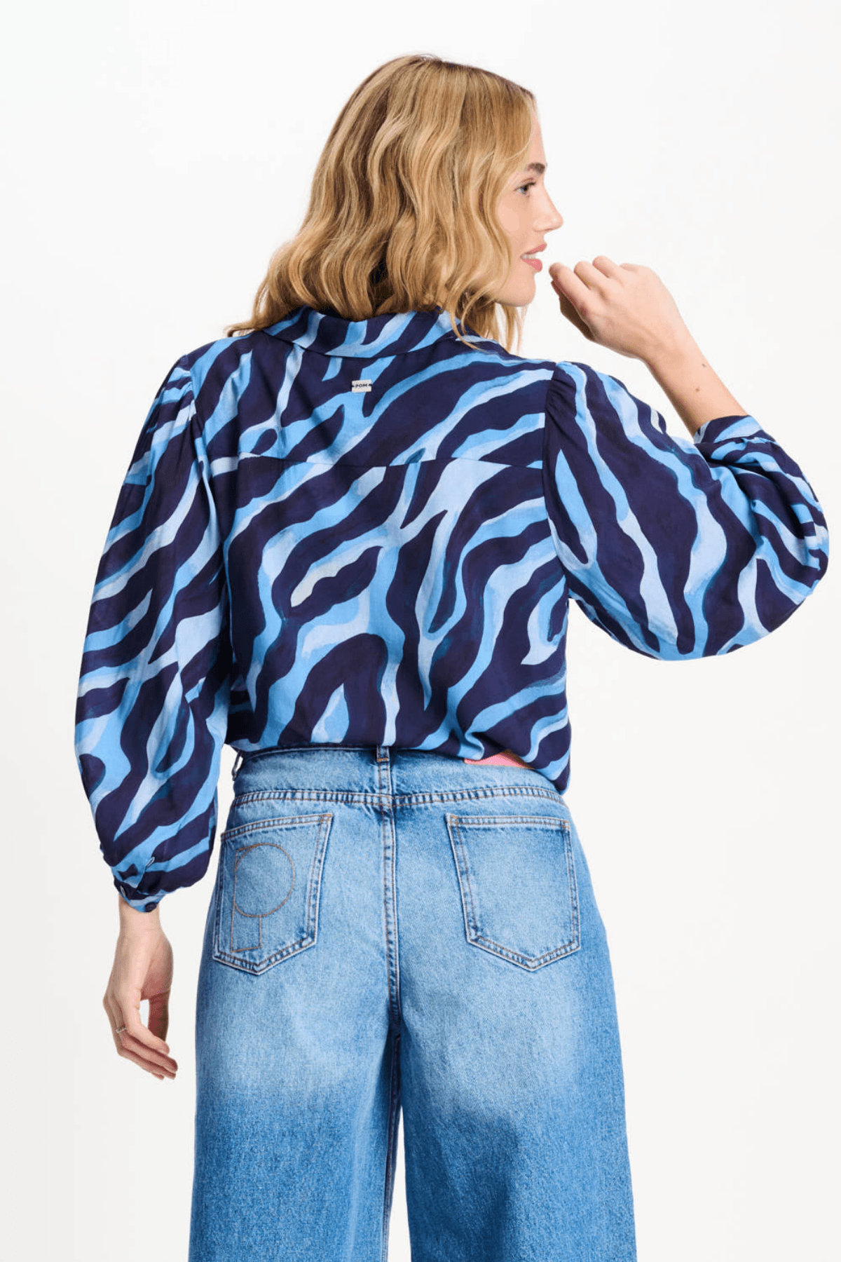 BLOUSE ANIMAL BLUE