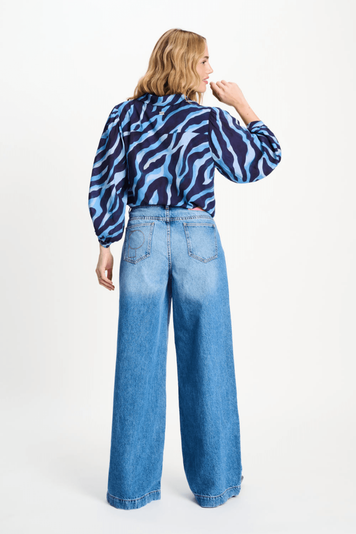 BLOUSE ANIMAL BLUE