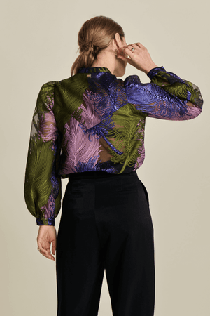 BLOUSE FESTIVE FEATHERS