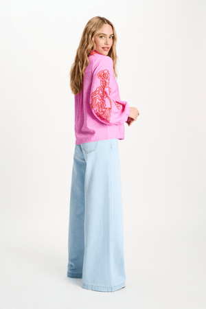 BLOUSE CHEERING PINK SEQUIN