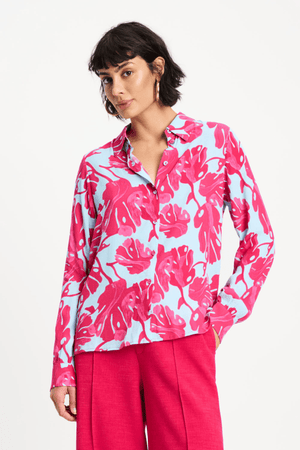 BLOUSE MILA URBAN FLORA BLUE
