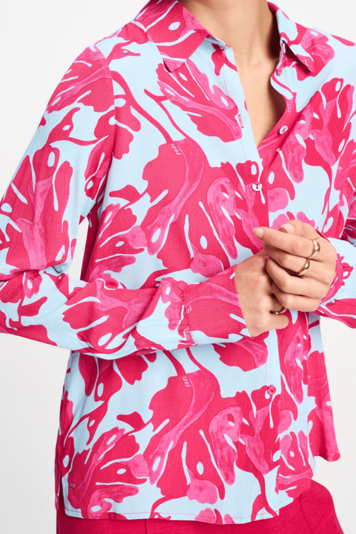 BLOUSE MILA URBAN FLORA BLUE