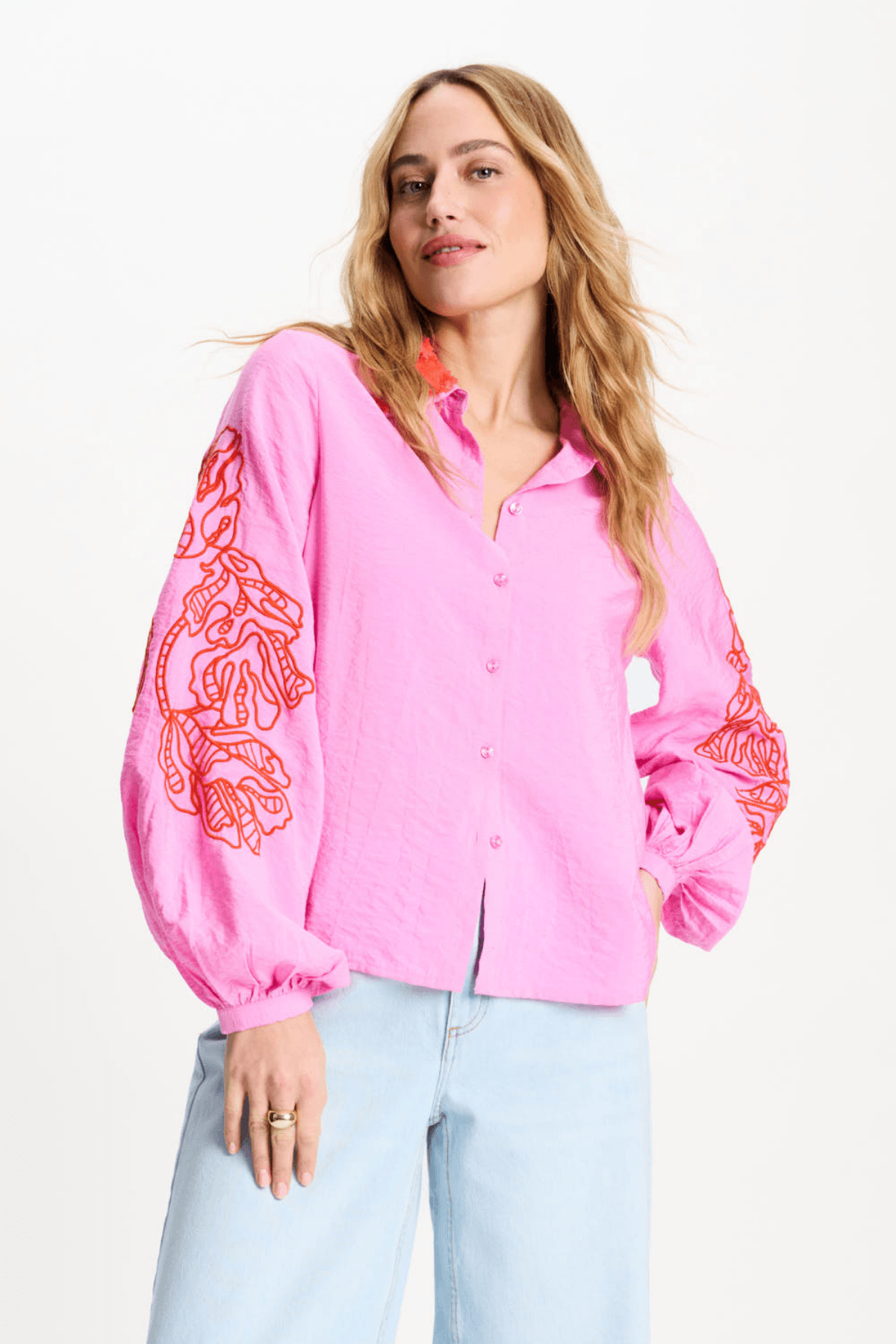 BLOUSE CHEERING PINK SEQUIN