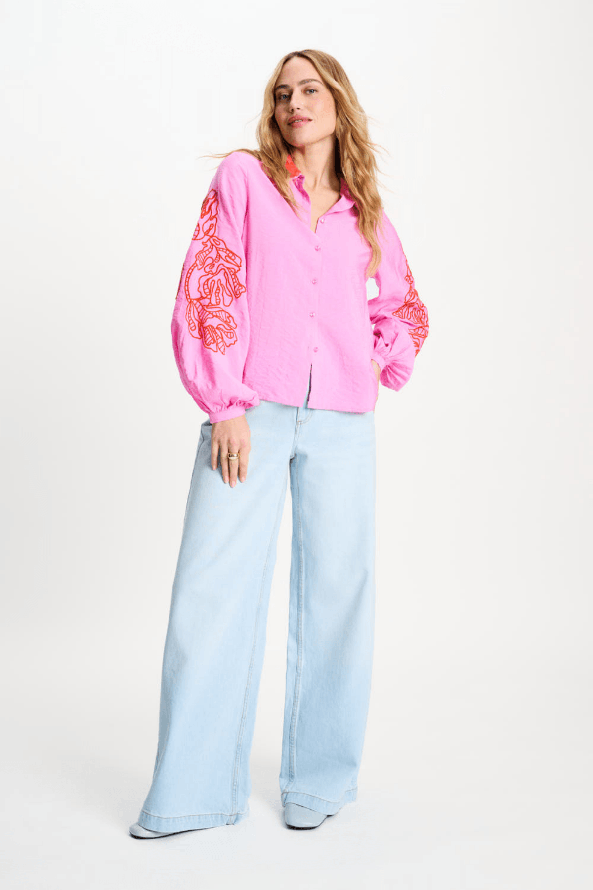 BLOUSE CHEERING PINK SEQUIN