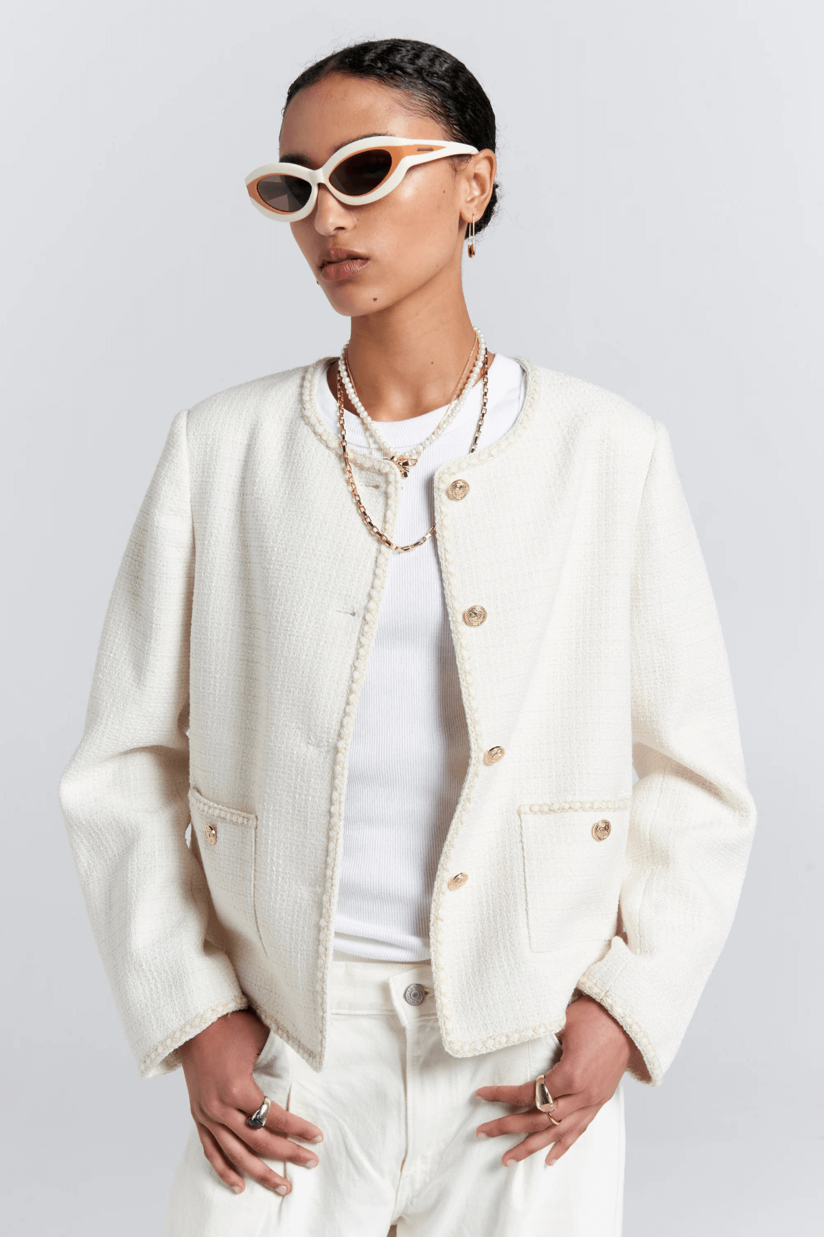 BOUCLE JACKET CREAM