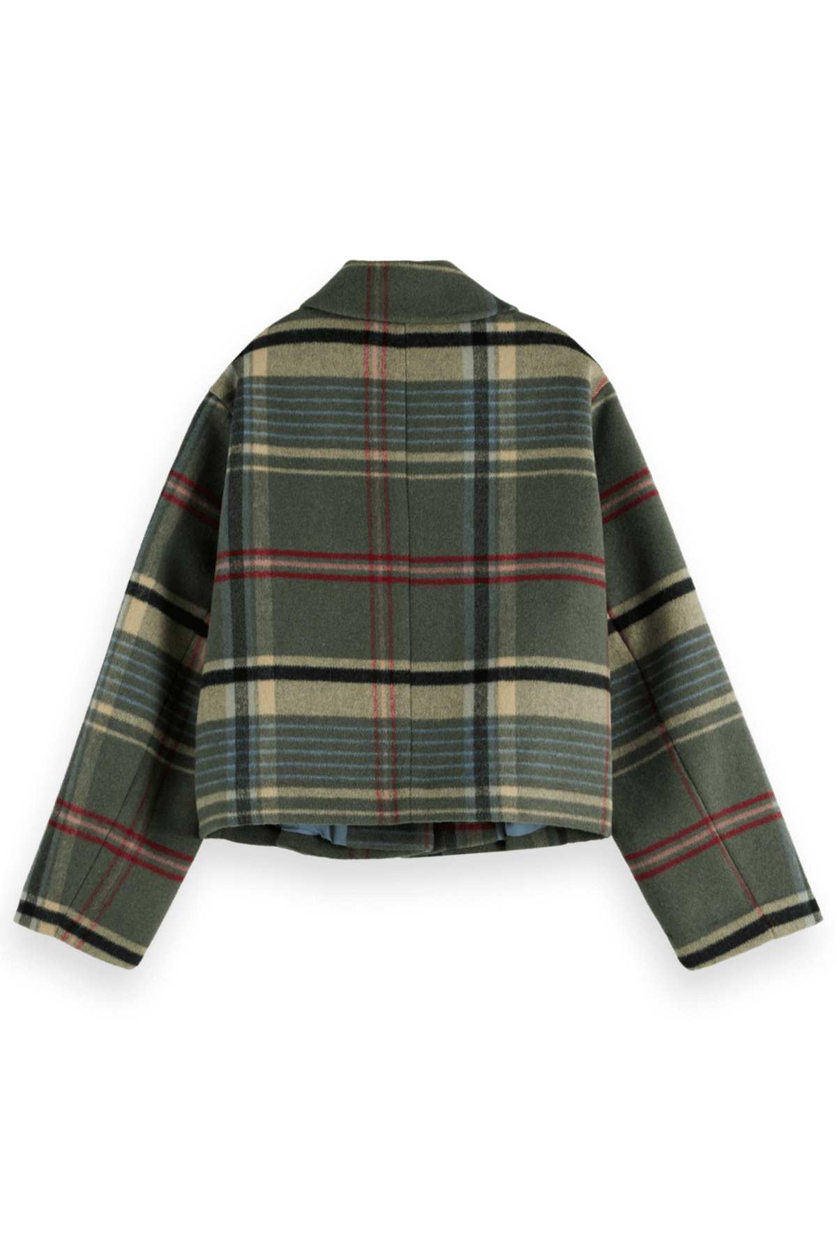 BOXY SHIRT JACKET THYME CHECK