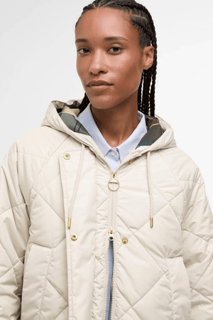 BRAIDLEY QUILTED JACKET OATMEAL/ANCIENT TARTAN