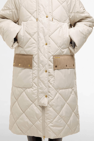 BRAIDLEY QUILTED JACKET OATMEAL/ANCIENT TARTAN