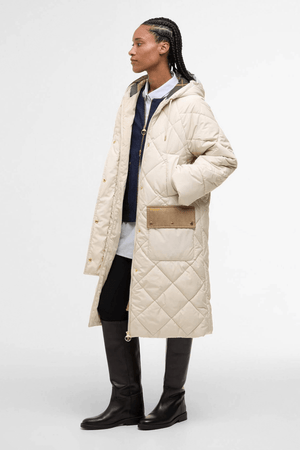 BRAIDLEY QUILTED JACKET OATMEAL/ANCIENT TARTAN