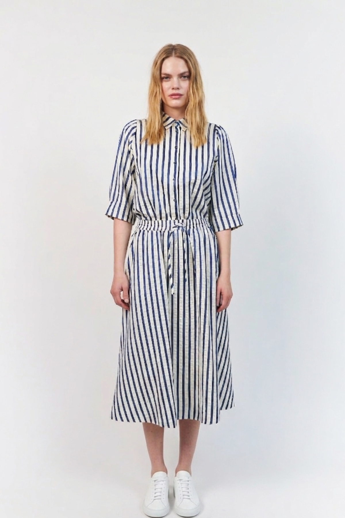 BRISTOL MIDI SKIRT BLUE