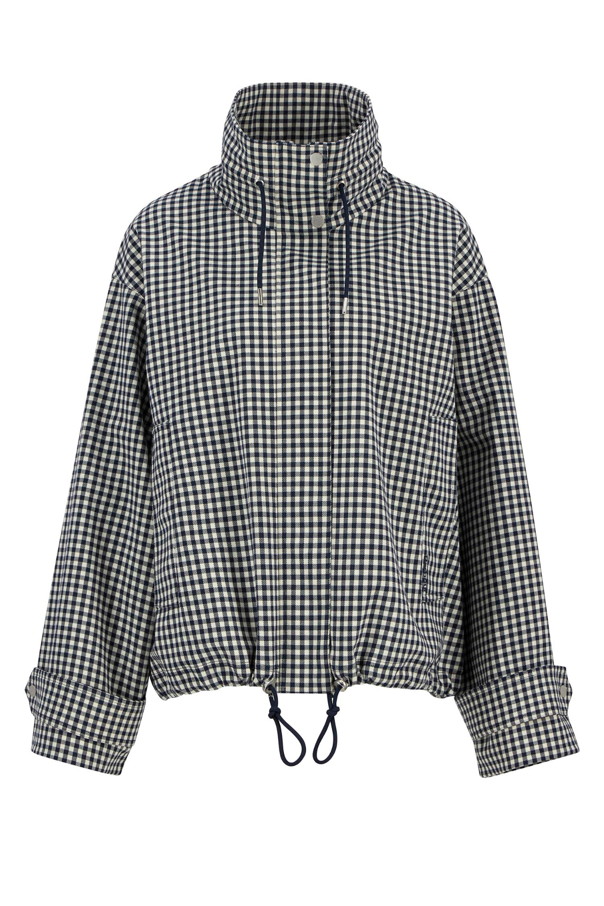 BRONWYN CHECK SHOWERPROOF JACKET NAVY GINGHAM