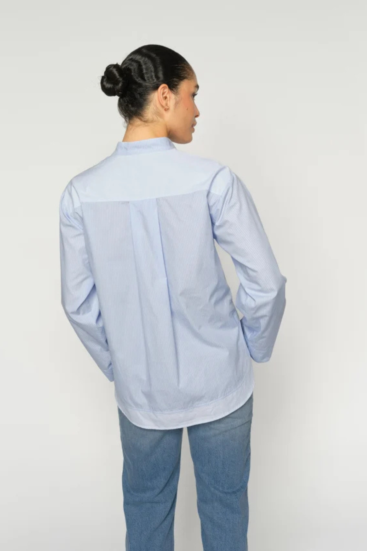 BRONWYN STRIPE SHIRT BRUNNERA BLUE
