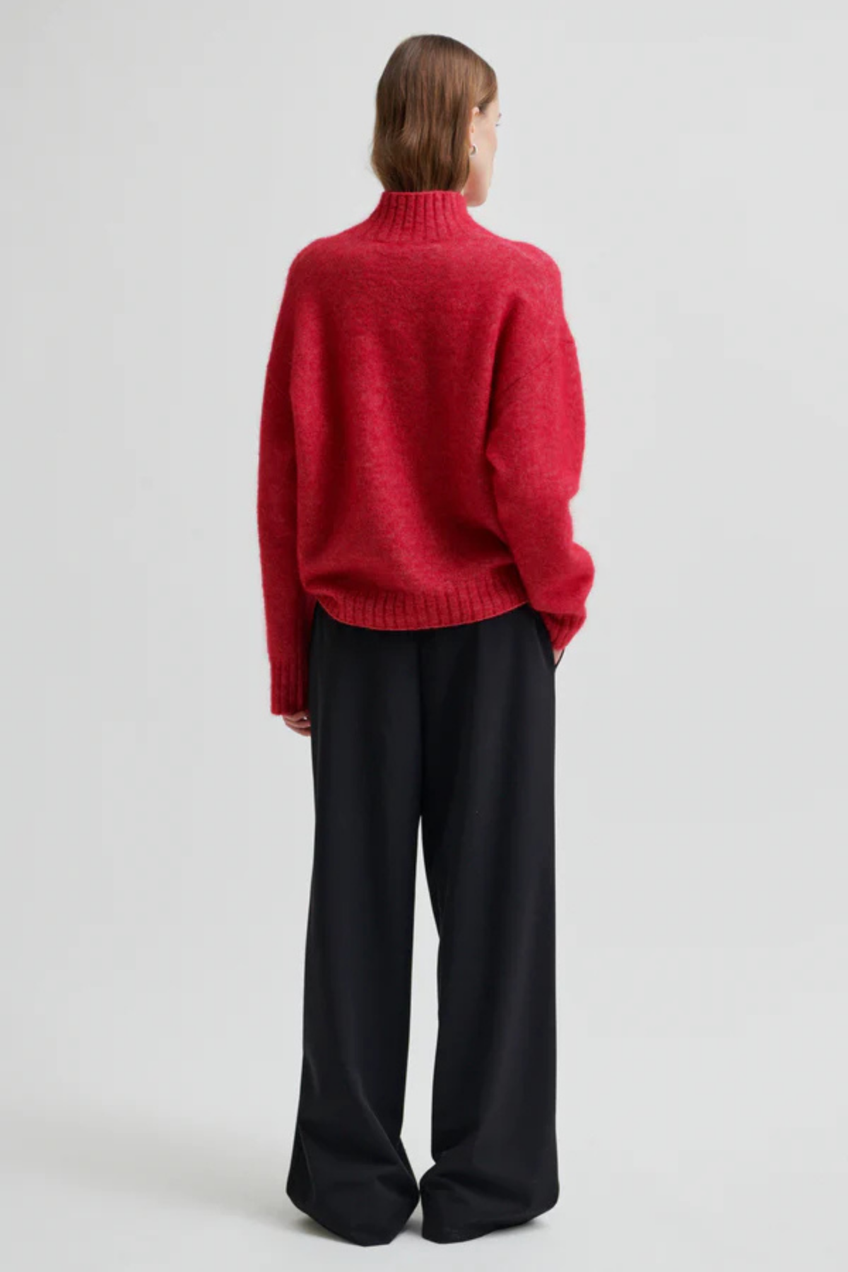 BROOKLINE HIGH NECK KNIT PERSIAN RED