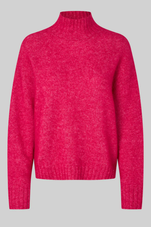 BROOKLINE HIGH NECK KNIT PERSIAN RED