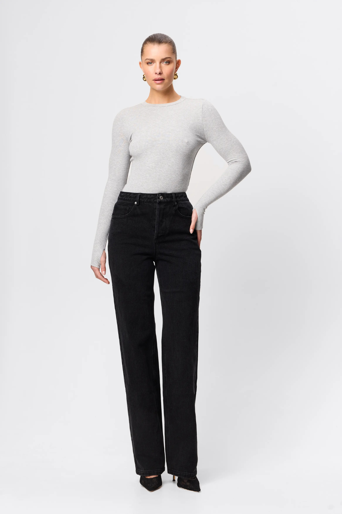 BROOKLYN TOP GREY MARLE