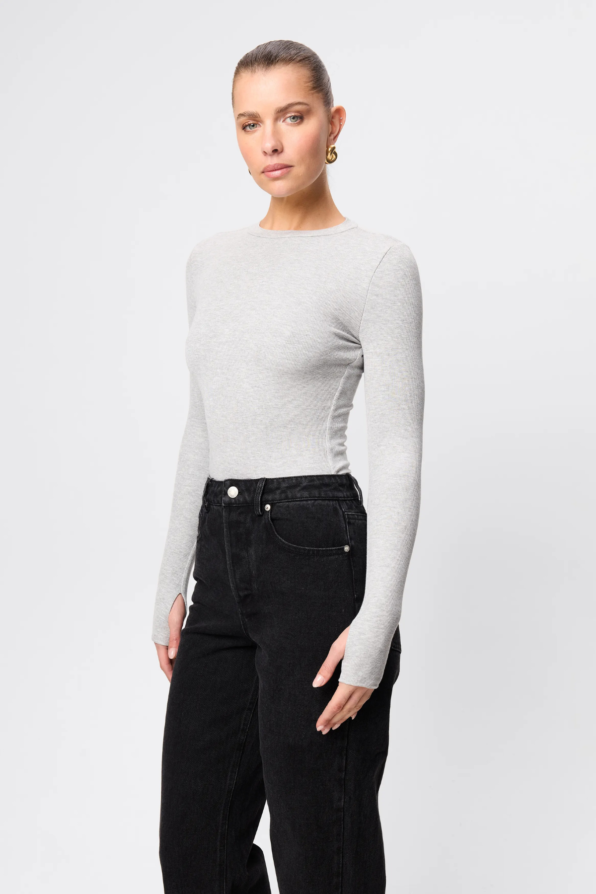 BROOKLYN TOP GREY MARLE