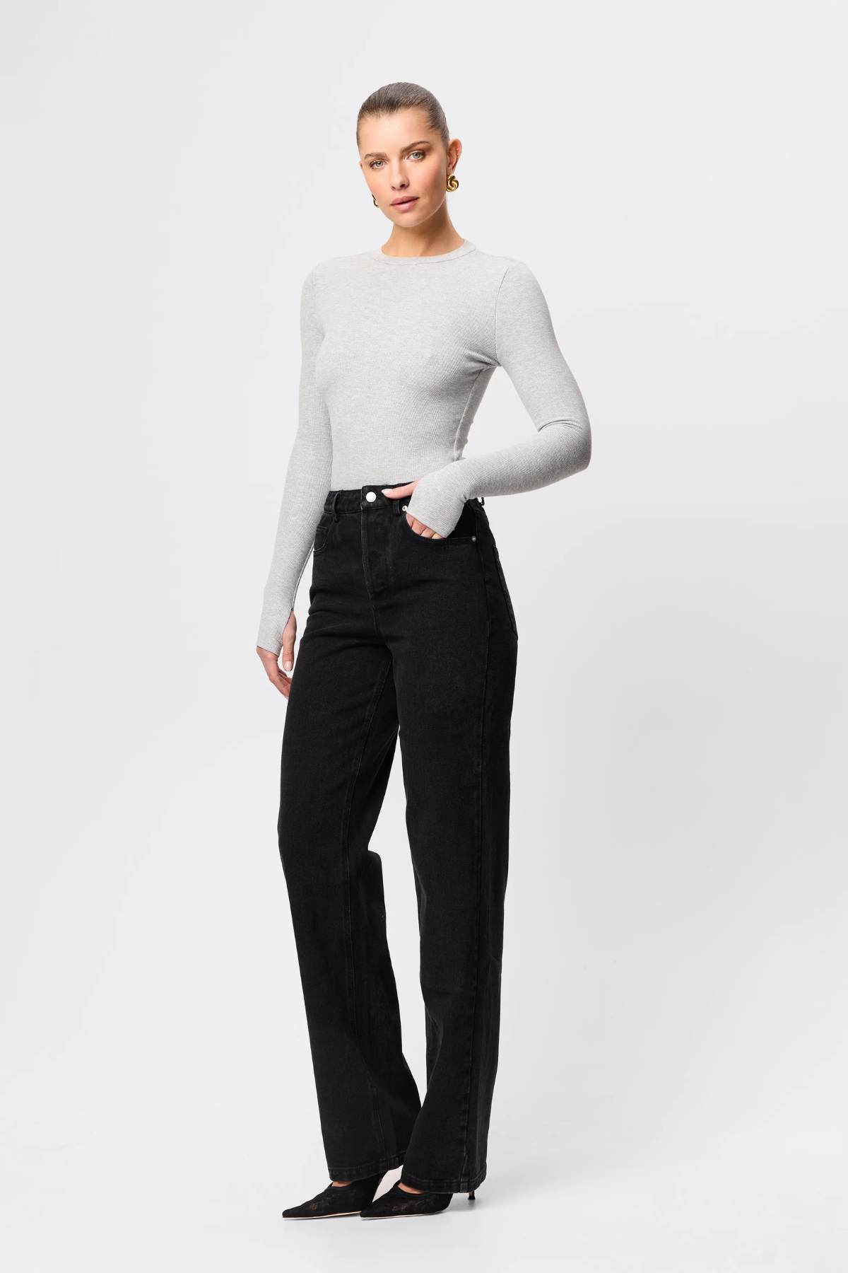 BROOKLYN TOP GREY MARLE