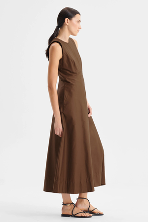 BROOKS DRESS CHOCOLATE
