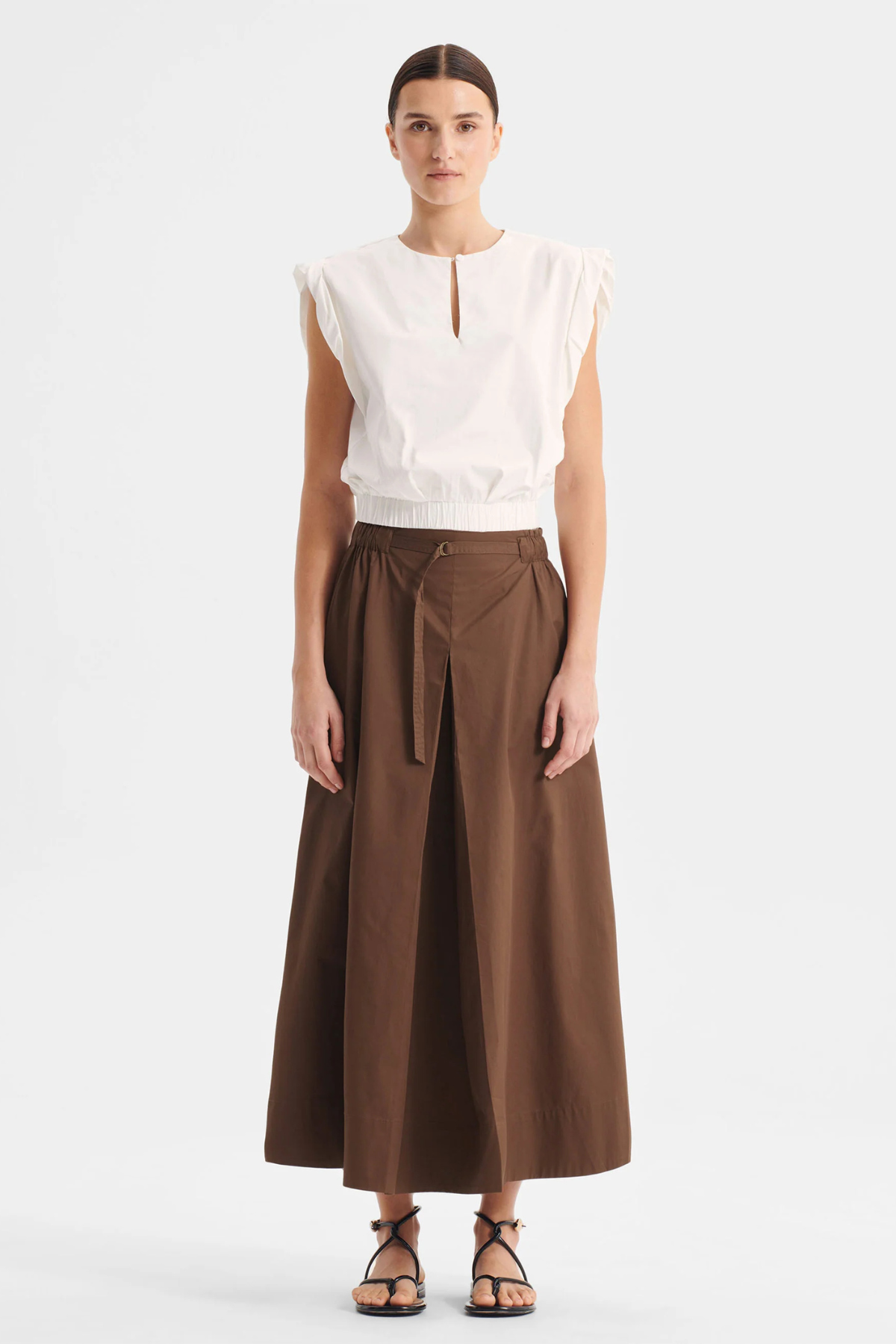 BROOKS SKIRT CHOCOLATE