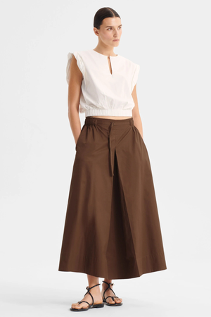 BROOKS SKIRT CHOCOLATE