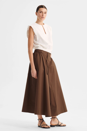 BROOKS SKIRT CHOCOLATE