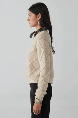 BRUCE SWEATER DIAMOND IVORY