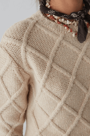 BRUCE SWEATER DIAMOND IVORY