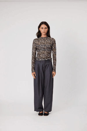 BRYDIE TOP LEOPARD