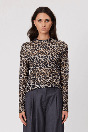 BRYDIE TOP LEOPARD