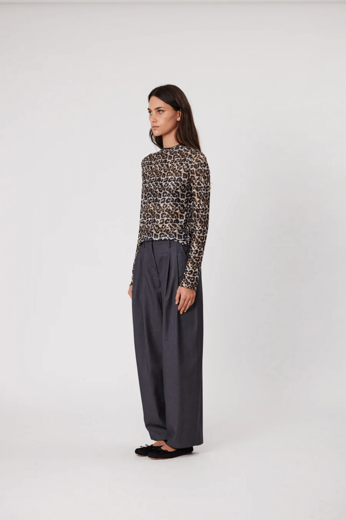 BRYDIE TOP LEOPARD