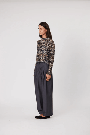 BRYDIE TOP LEOPARD