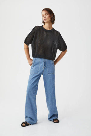 BRYON KNIT PULLOVER BLACK
