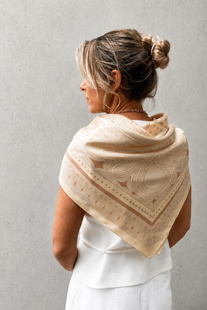 DH X ELLIE COMPTON BURNETT SILK SCARF