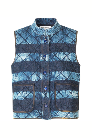 CAIRO QUILTED VEST BLUE