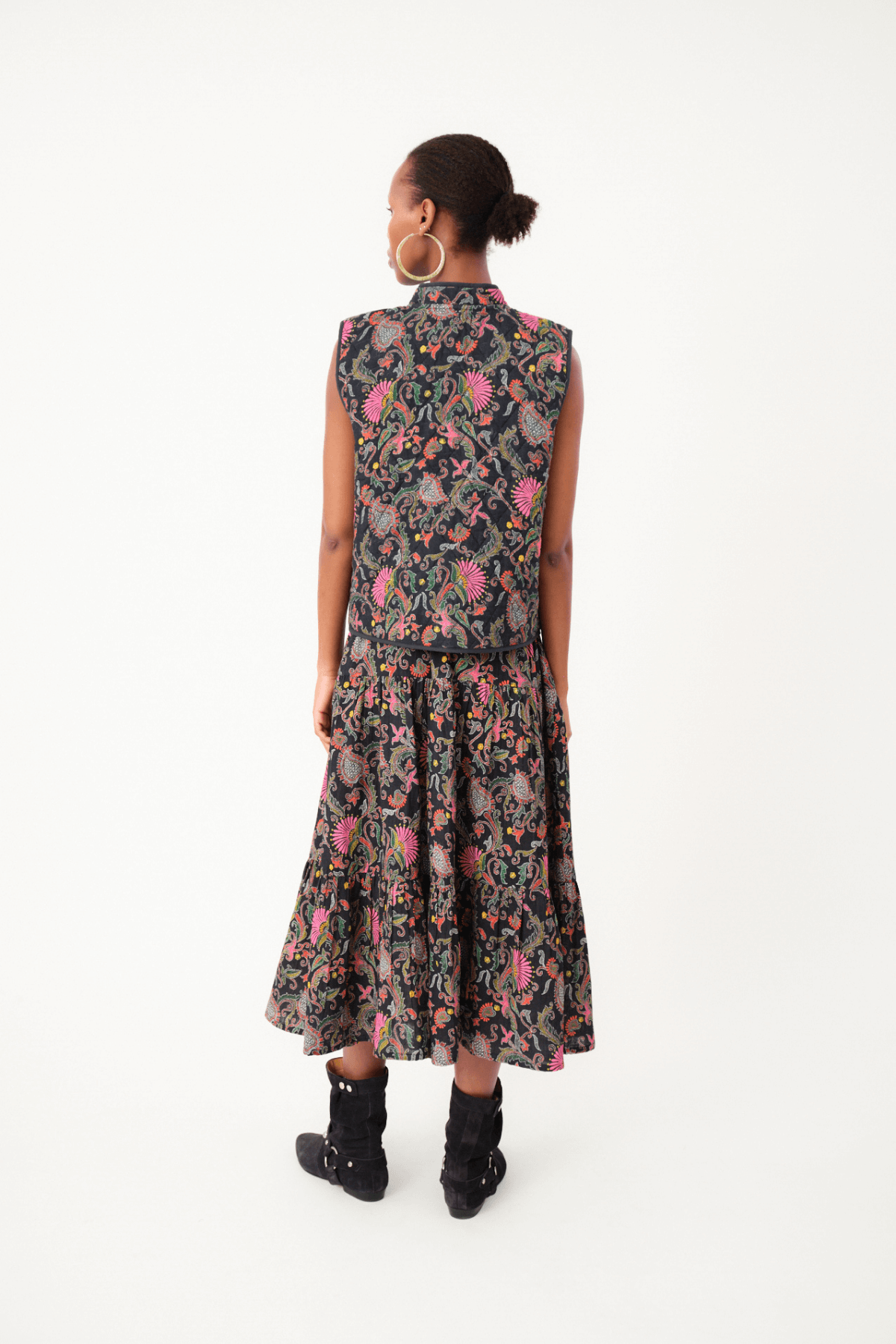 CAIROLL VEST FLOWER PRINT