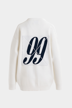 HOMER KNITTED CARDIGAN OFF WHITE