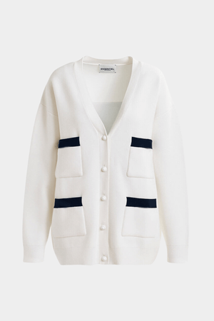 HOMER KNITTED CARDIGAN OFF WHITE