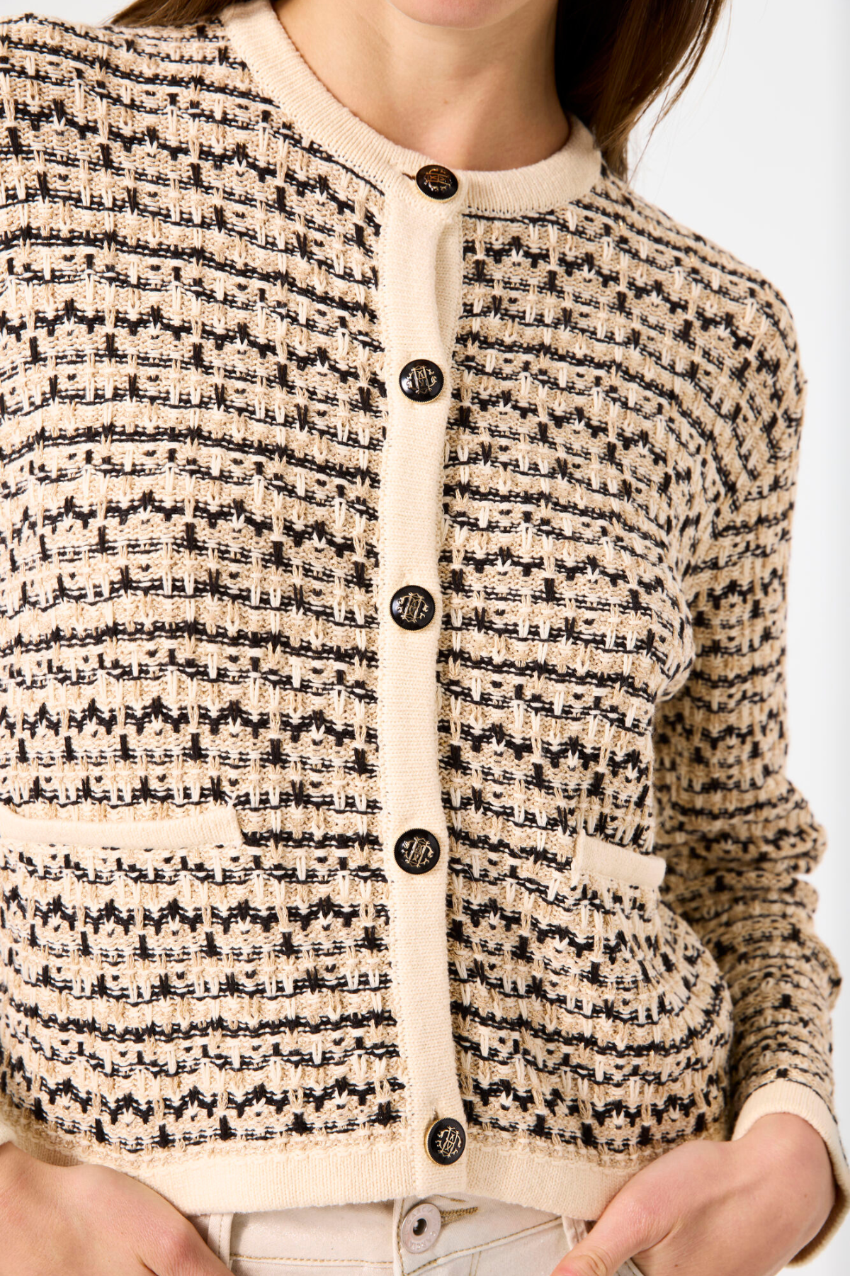 LADIES CARDIGAN WHITECAP