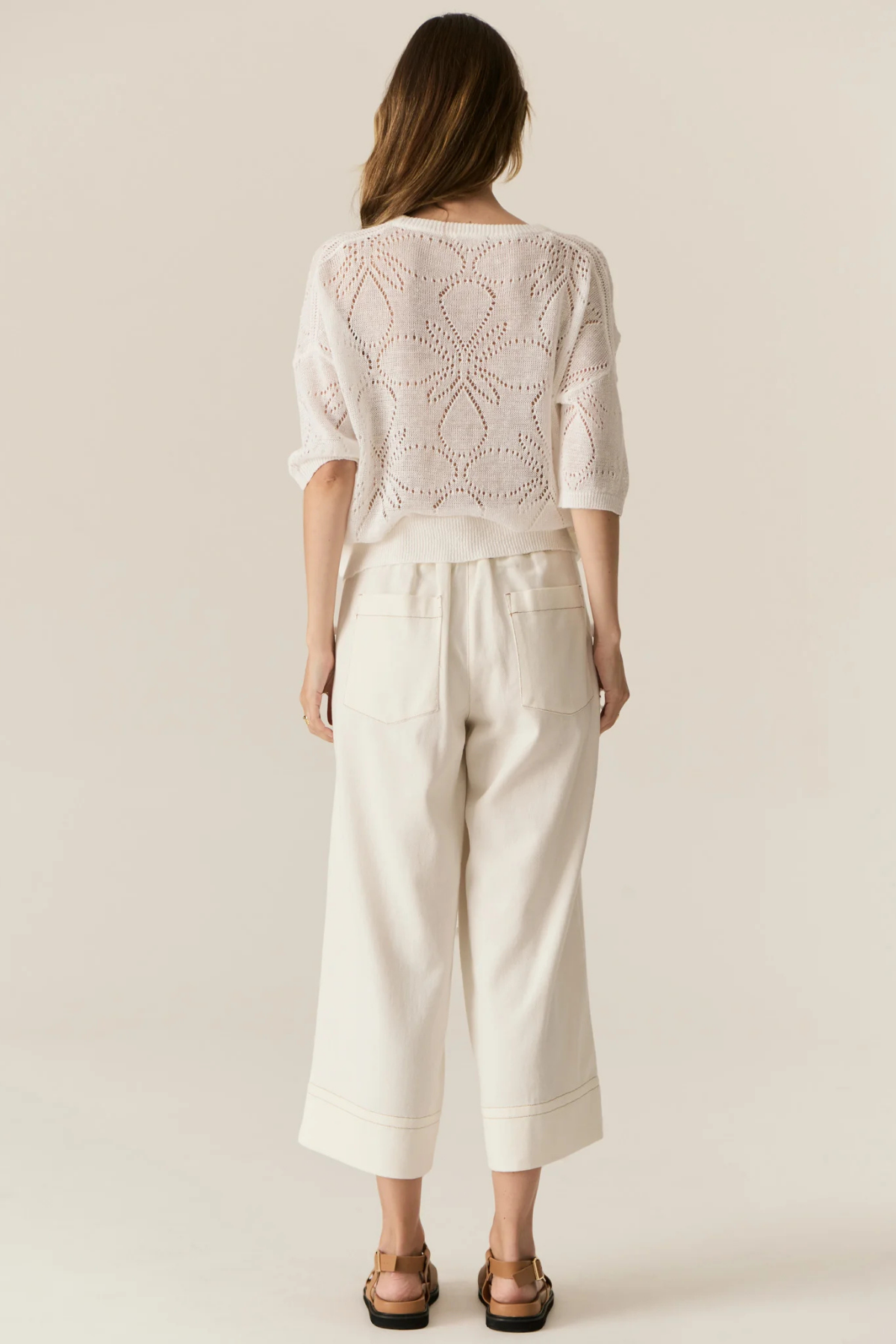 CARSEN CROP PANT ECRU