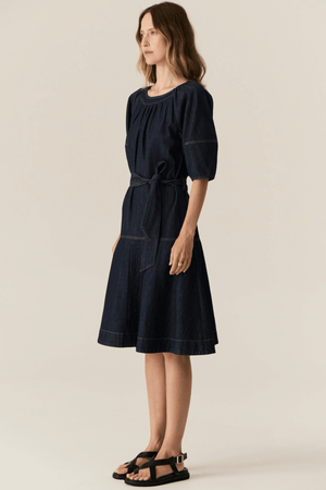 CARSEN DRESS DARK WASH