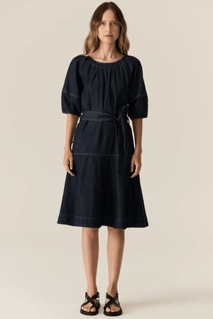 CARSEN DRESS DARK WASH
