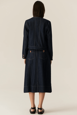 CARSEN SKIRT DARK WASH