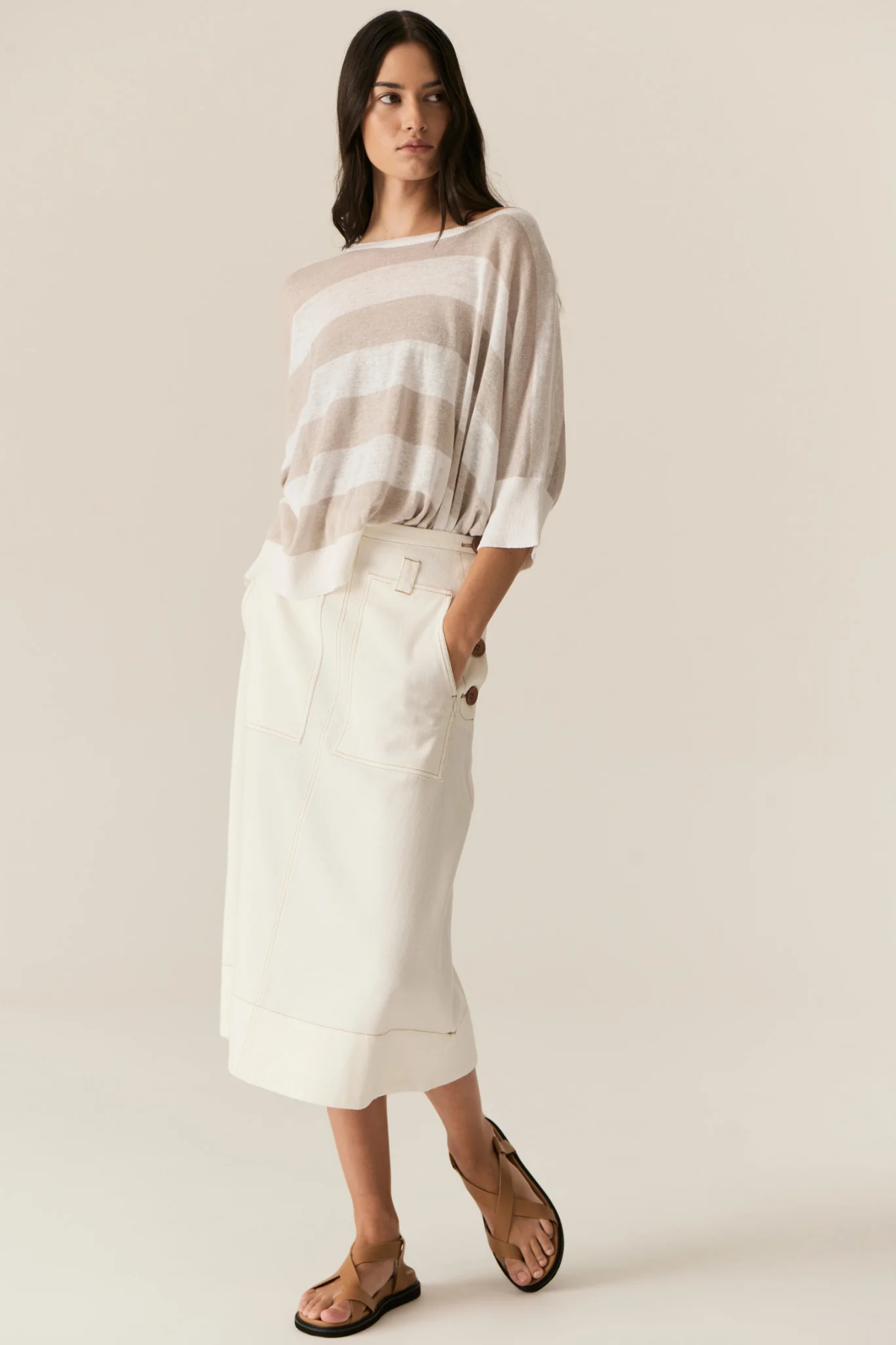CARSEN SKIRT ECRU