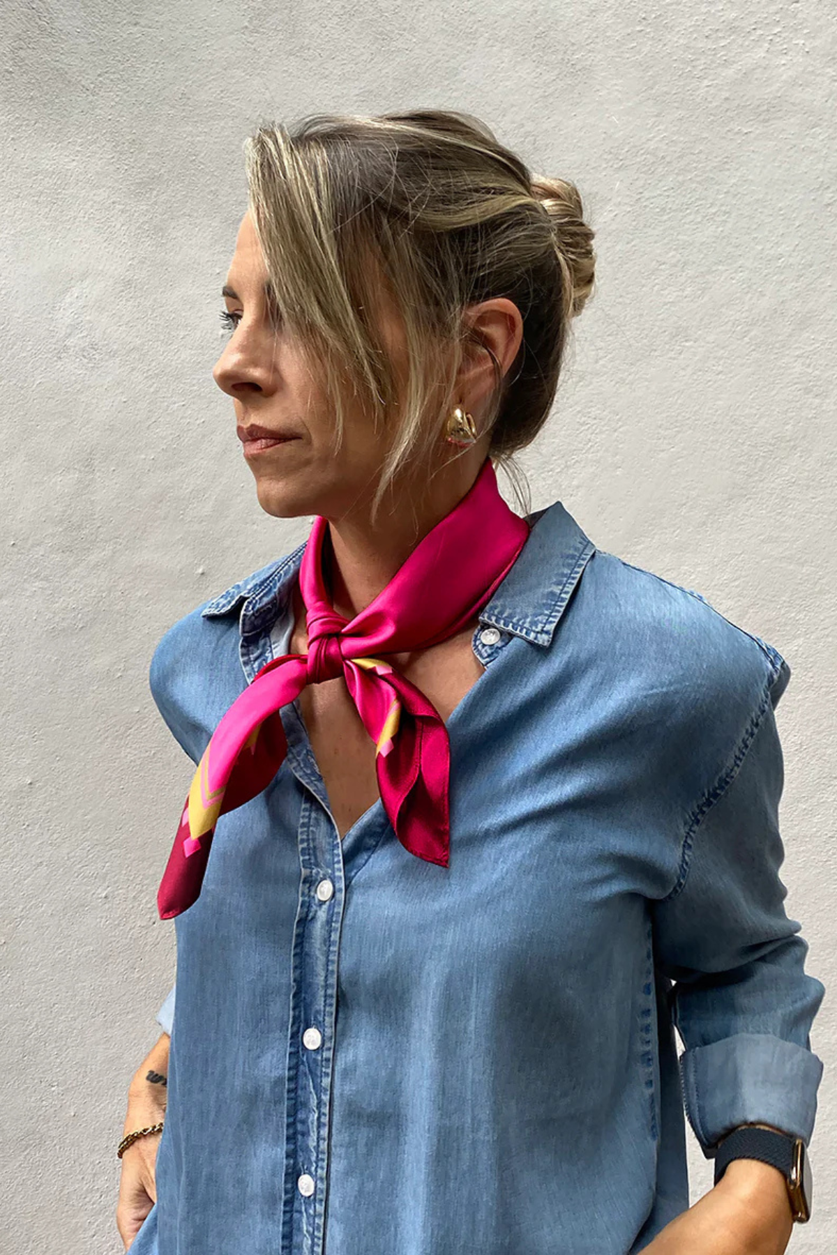 THE CARTER PETITE SILK SCARF