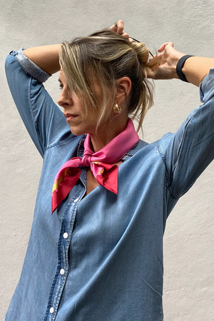 THE CARTER PETITE SILK SCARF