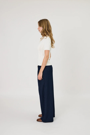 CASSIE POLO TOP IVORY